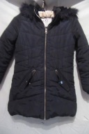 PŁASZCZ Z KAPTUREM OCIEPLANY ROZM 122-128