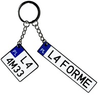 Zestaw 3 Sztuk Brelok Tablica Rejestracyjna Personalizowana HIT TIKTOK