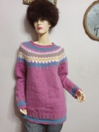 SWETER ciepły wełniany górski 38/40