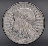 II RP, GŁOWA KOBIETY - 10 ZŁ - 1932 - B.ŁADNE