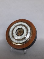 DREWNIANY BAROMETR ŚCIENNY FISCHER