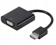 Vivanco 0,1 m HDMI Typu A (Standard) VGA (D-Sub)