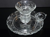 SZKLANY ŚWIECZNIK STROIK KAGANEK ZĄBKOWICE DROST