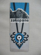 ZAKOPANE STARA MAPKA-PLAN MIASTA 1967