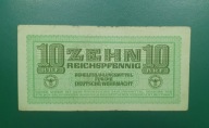 Niemcy Banknot 10 Fenigów Rpf, Wehrmacht