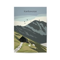 PLAKAT GÓRY KARKONOSZE, GRAFIKA DO SALONU, SYPIALNI, NA KORYTARZ, 40x60cm.