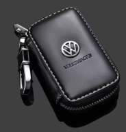 VOLKSWAGEN BRELOK ETUI NA KLUCZYKI SKÓRA NOWOCZESNY DESIGN CZARNY