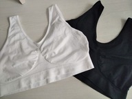 biustonosz miękki bezszwowy XXXL 2 sztuki