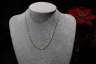 ŁAŃCUSZEK ZE STALI CHIRURGICZNEJ 316L POZŁACANY