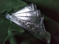 Szklany serwetnik PRL - Huta Szkła Hortensja