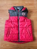 Bezrękawnik chłopięcy 128 z kapturem ocieplacz