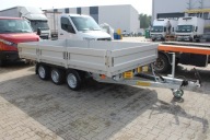 Przyczepa skrzyniowa JEGGER 3 osiowa DMC 3500 kg, 4000 x 2000 x 400 mm