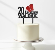 topper na tort dekoracja personalizacja BOX !!WYBÓR KOLORÓW