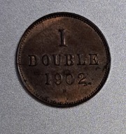 Guernsey 1 double 1902r. BCM