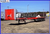 Platforma TELEMEGA / DŁ. 21,1 M/ OŚ SKRĘTNA/ DREWNO TWARDE/ ODPIS VAT 12/25