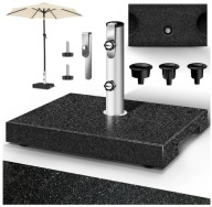 Granitowy stojak do parasola ogrodowego 25kg Antracyt TVGNSSD-010