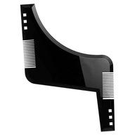 Szablon do kształtowania brody przycinanie grzebień czarny kontur