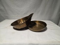 Szalki mosiężne do wagi szalkowej 5kg. 19.5cm