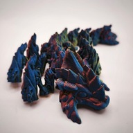 Smok Przegubowy WYDMOWY NAPASTNIK Baby Ruchomy Flexi Dragon Sunset Horizon