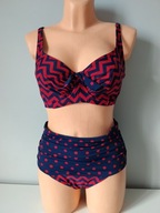 2 szt Śliczna markowa bielizna komplet bikini Pour Moi EU 75F UK 38-40