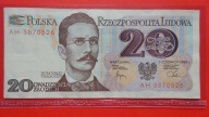 20 zł 1982 ,seria AH 3870526,stan II-