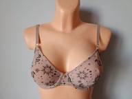 Śliczny biustonosz beżowy z fiszbiną