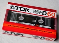 TDK D60, rok 1985, USA, Pewex.