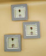 RÓŻE ciekawe przestrzenne ramki z malutką różyczką