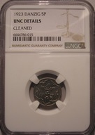 WMG - 5 fenigów 1923 UNC DETAILS NGC