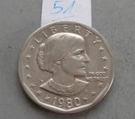1 DOLLAR z 1980 roku lit P , " SUSAN B. ANTHONY "
