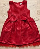 Mini Club sukienka elegancka wyjściowa kokarda podszewka tiul 3-4 lata