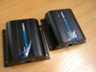 HDMI extender HDMI-EX-6IR TX RX po skrętce LAN + IR