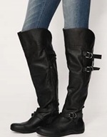 DKNY BIKER BUCKLE BOOTS OVER KNEE ZA KOLANO 39