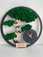 Zegar z chrobotkiem, prezent dla rodziców