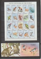 LESOTHO 1998, WYDANIE KOMPLETNE, PTAKI, SSAKI, WWF