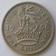 Wielka Brytania 1 shilling 1950 - król Jerzy VI