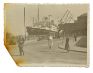 II RP FOTOGRAFIA MS BATORY PORT DWORZEC GDYNIA ULICA SAMOCHODY ZOBACZ!