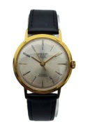 ZŁOCONY MĘSKI ZEGAREK POLJOT DE LUXE AUTOMATIC 29 JEWELS LATA 60-TE - IDEAŁ