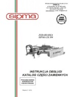 SIPMA ZK 350 WIR - instrukcja obsługi, katalog części zgrabiarki (do 2012)
