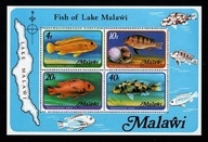 Malediwy / Mini arkusz 285-288 ( Fauna - Ryby z jeziora Malawi ) 1977 r.