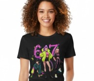 Koszulka damska 67 Six Seven Kpop Demon Hunters Huntrix prezent rozmiar XS