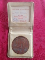 DOKUMENT - MEDAL KOMITET ZAKŁADOWY PZPR , ETUI SKÓRA WROCŁAW