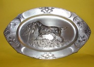 Ogromna taca - WMF - Myśliwy - pies myśliwski - Wyżeł - Seter - SECESJA