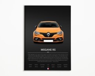PLAKAT RENAULT MEGANE RS IDEALNY NA PREZENT NAJWYŻSZA JAKOŚĆ A3
