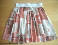 Spódnica bombka 36 38 40 uniwersalna na gumie beż brąz szary