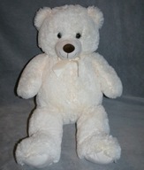 MEGA MIŚ KREMOWY PIĘKNA MASKOTKA PLUSZOWA ZABAWKA SUPER NA PREZENT !!!