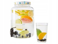 Dyspenser dozownik szklany słoik na napoje z kranikiem 5,3 L