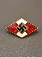 Odznaka HJ na furażerkę – Sygnowana RZM M1/128 – Eugen Schmidhäussler