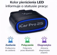 Interfejs Diagnostyczny VGATE ICAR PRO 2S OBD2 ELM327 IOS Android Bluetooth