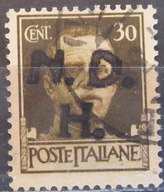 Włochy stary znaczek z nadrukiem Chorwacja (6/28